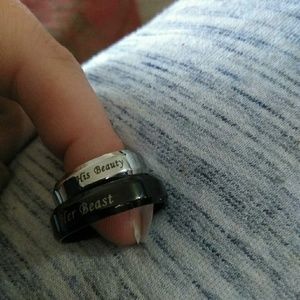 New titanium lovers rings